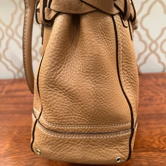 Coach Hampton Braided Pebbled Leather Bag - Picture 5 of 15